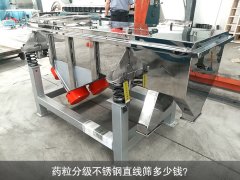 <b>藥粒分級不銹鋼直線篩多少錢？</b>